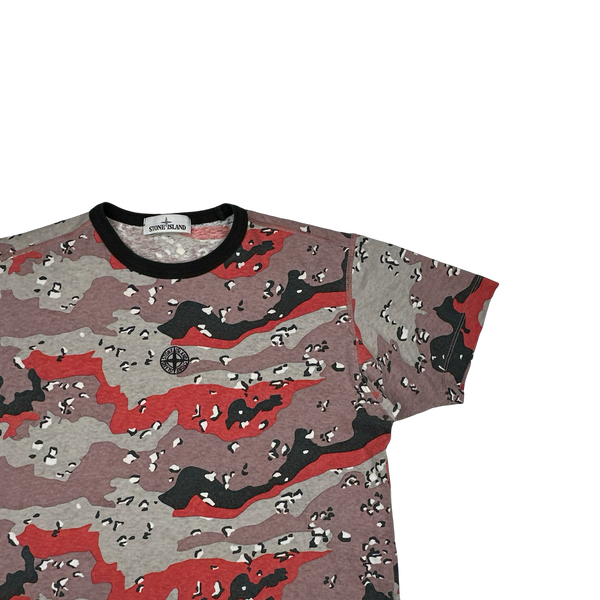 Stone Island 2020 Desert Camo Cotton T Shirt - Medium