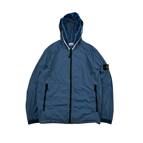 Stone Island 2022 Blue Nylon Skin Touch TC Jacket - Large
