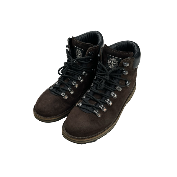 Stone Island X Diemme Brown Walking Boots - UK 8