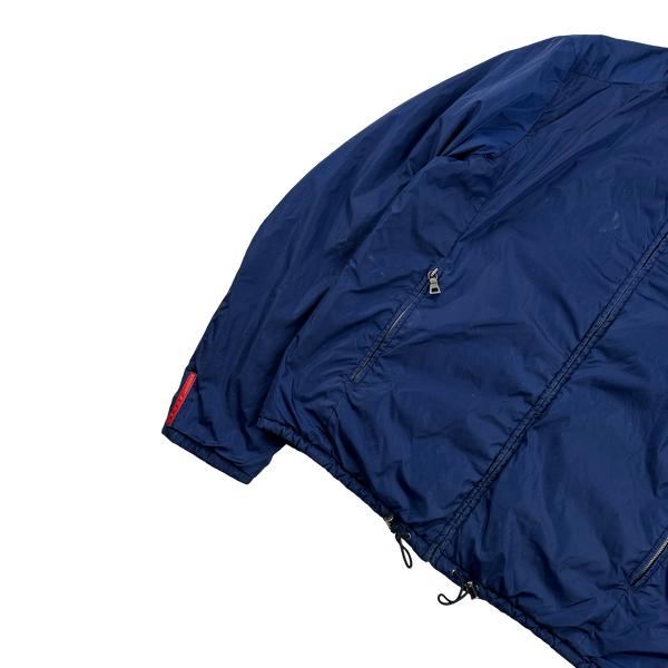 Prada Navy/Blue Reversible Jacket - Large