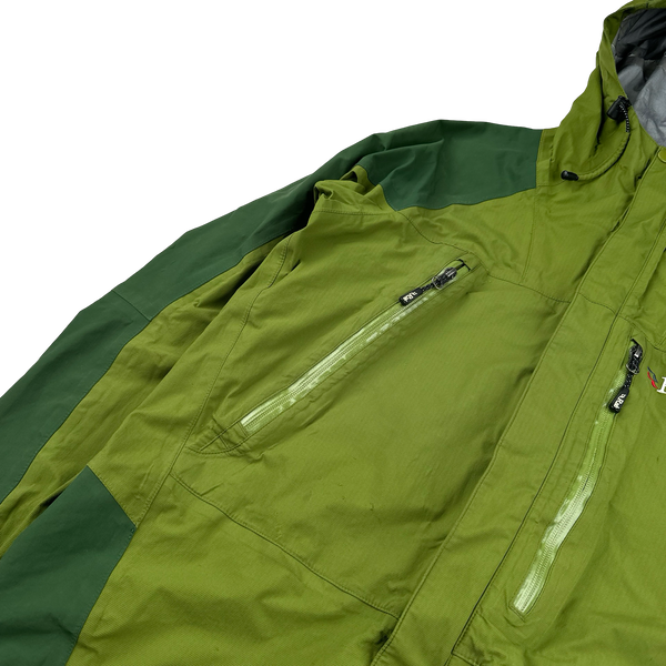 RAB Extreme Moss Green Event Zipped Waterproof Rain Jacket - Medium