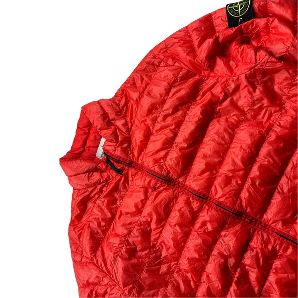 Stone Island Red Garment Dyed Down Filled Packable Jacket - 3XL