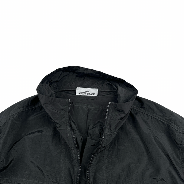 Stone Island 2025 Black Lightweight Multi Pocket Nylon Metal Smock Overshirt - XL