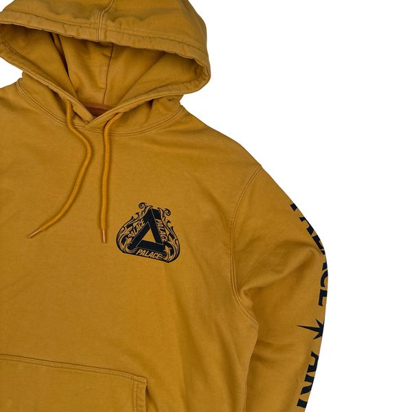 Palace Artois Orange Spellout Thick Hoodie - Medium