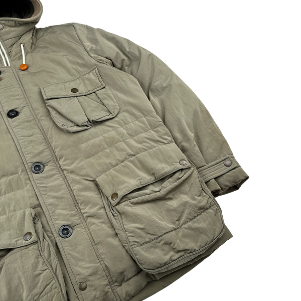 CP Company 2010 Beige Chrome Down Filled Puffer Jacket - Medium