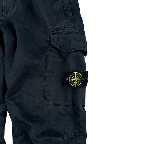 Stone Island 2019 Black Cargo RE T Trousers - Medium
