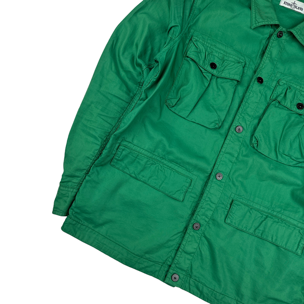 Stone Island 2013 Green Multipocket Cotton Shirt - Medium