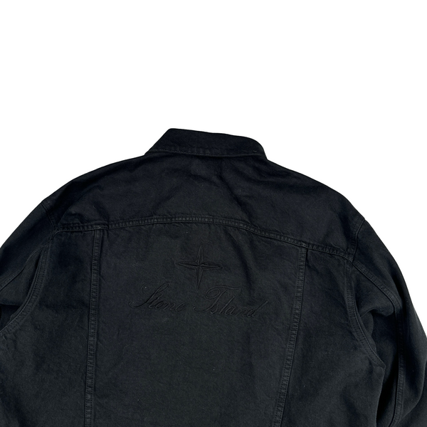 Stone Island x Supreme 2023 Black Bull Denim TC Jacket - Medium