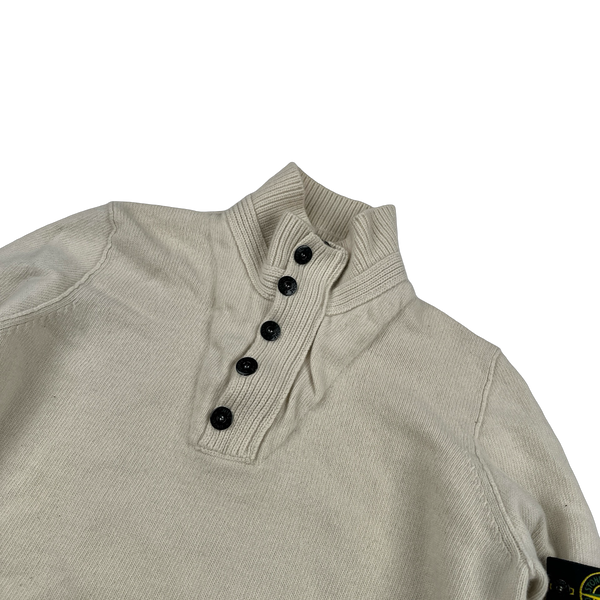 Stone Island 2007 Cream Pullover Knitted Jumper - XXL