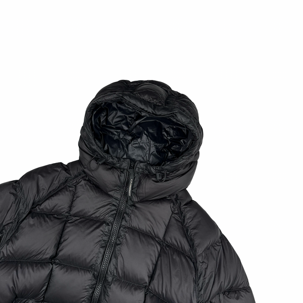 CP Company Black Down Filled DD Shell Lens View Puffer Jacket - XXL