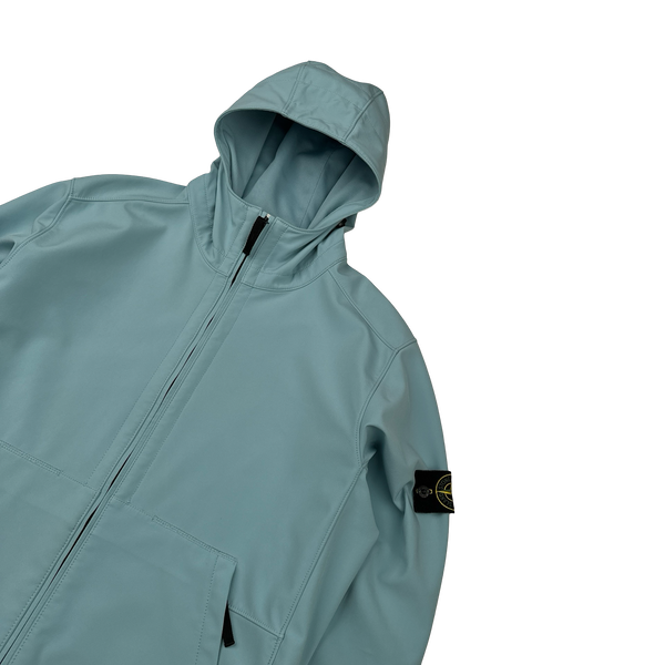 Stone Island 2017 Baby Blue Light Soft Shell R Jacket - XL