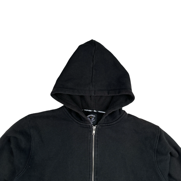 Stussy X Neighborhood Cotton Zipped Spellout Hoodie - Medium