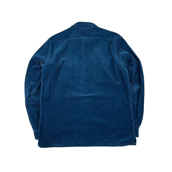 Stone Island AW2020 Blue Jumbo Cord Shirt - Medium
