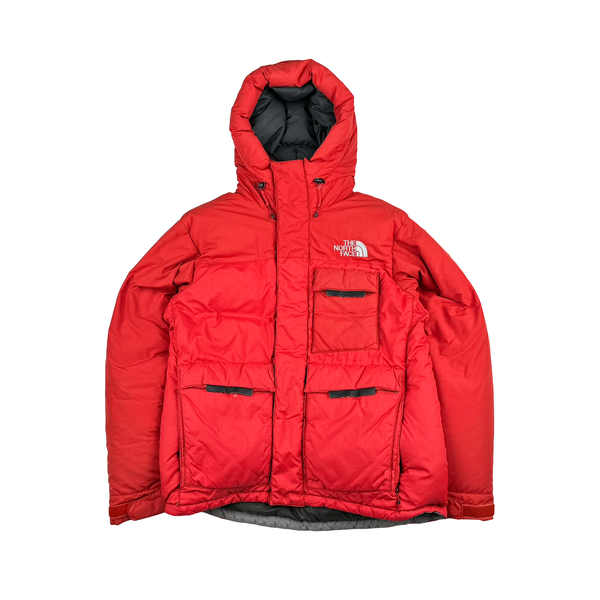 North Face Red Summit Series 700 Down Hooded Puffer Jacket - Medium
