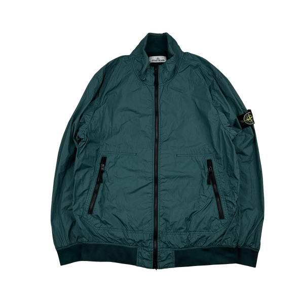 Stone Island 2023 Sea Green Garment Dyed Crinkle Reps Jacket - XL