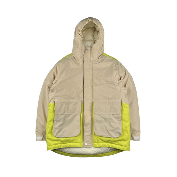 Stone Island 2024 Panno Resinato Plated Reflective Down Marina Parka Jacket - Large