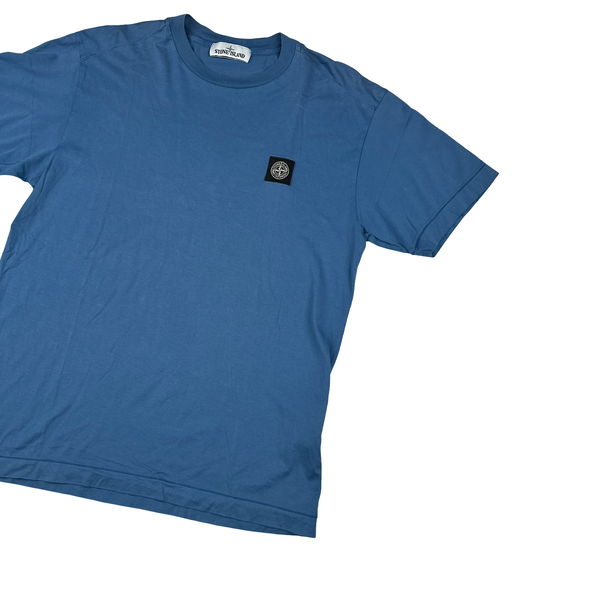 Stone Island 2020 Blue Cotton T Shirt - Medium