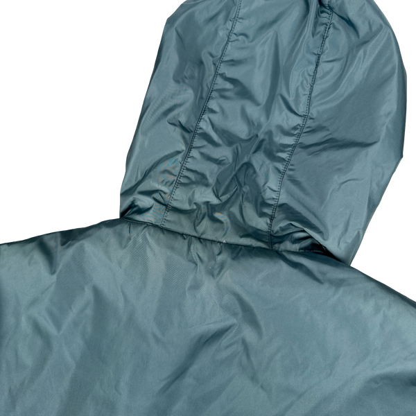 Prada Blue Red Tab Reversible Nylon Windbreaker Jacket - XL