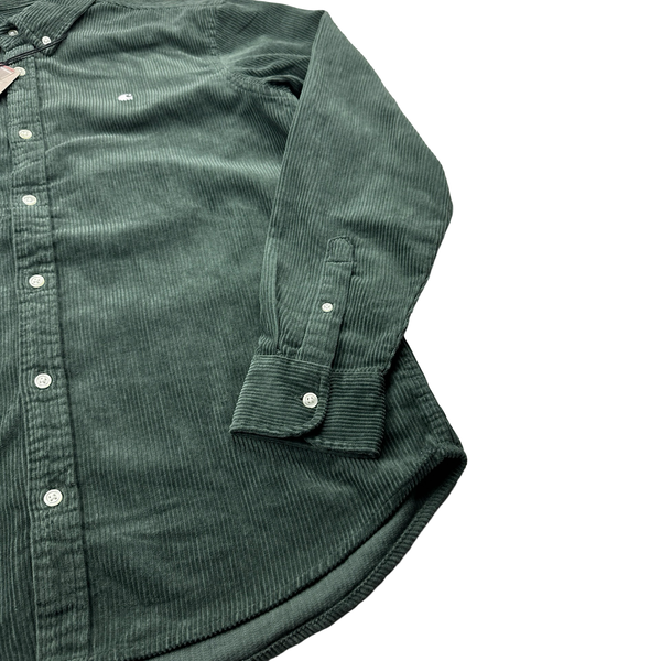 Carhartt WIP Green Corduroy Buttoned Overshirt - Medium