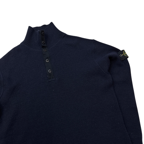 Stone Island Vintage AW2001 Navy Pullover Knit - XL