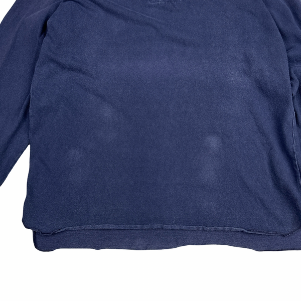 Stone Island Marina 1995 Vintage Cotton Long Sleeve Polo Shirt - XL
