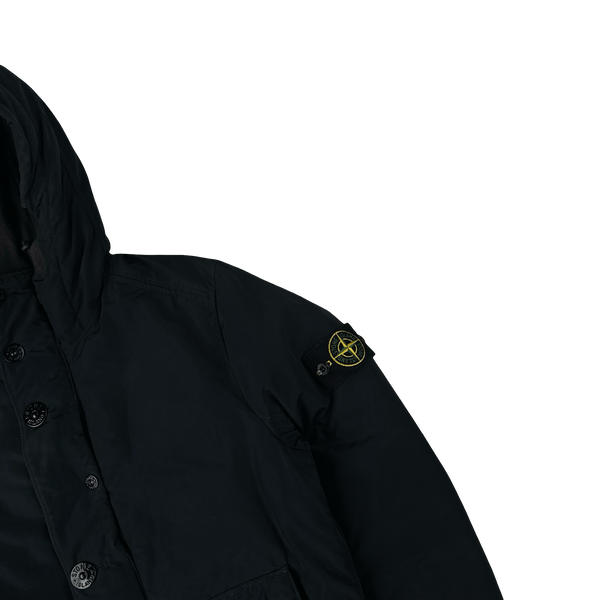 Stone Island 2014 Black Down Filled Micro Reps Jacket - Small