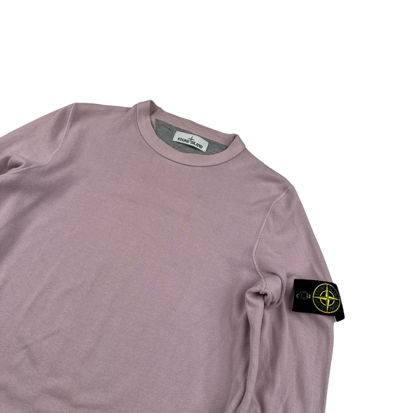 Stone Island 2017 Pink Cotton Lightweight Knit - Medium