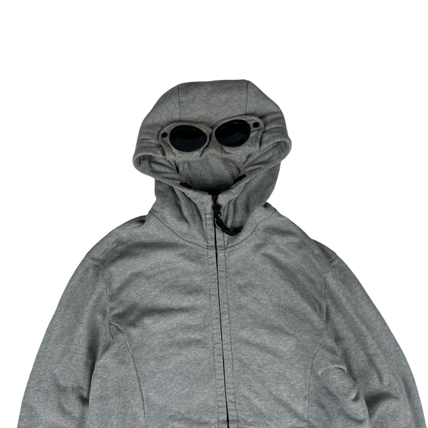 CP Company Grey Cotton Goggle Hoodie - XL