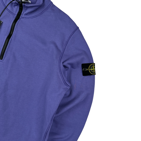 Stone Island 2024 Purple Quarter Zip Jumper - Large