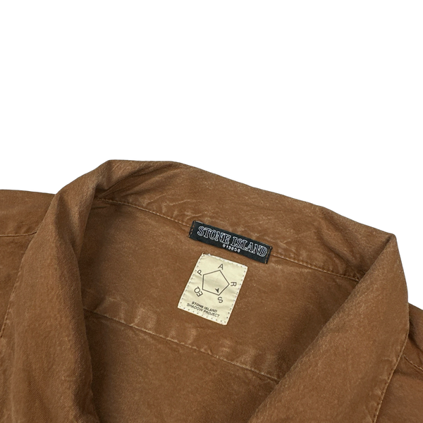 Stone Island 2012 Shadow Project Brown Cotton Buttoned Shirt - XL