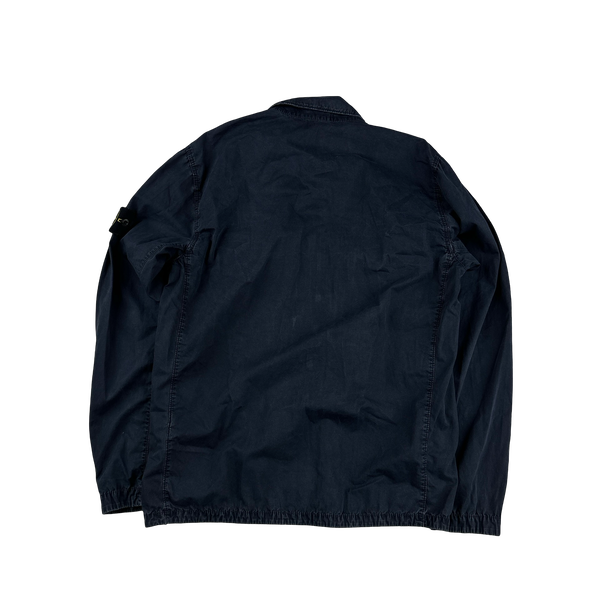 Stone Island 2022 Navy Double Pocket Overshirt - Medium