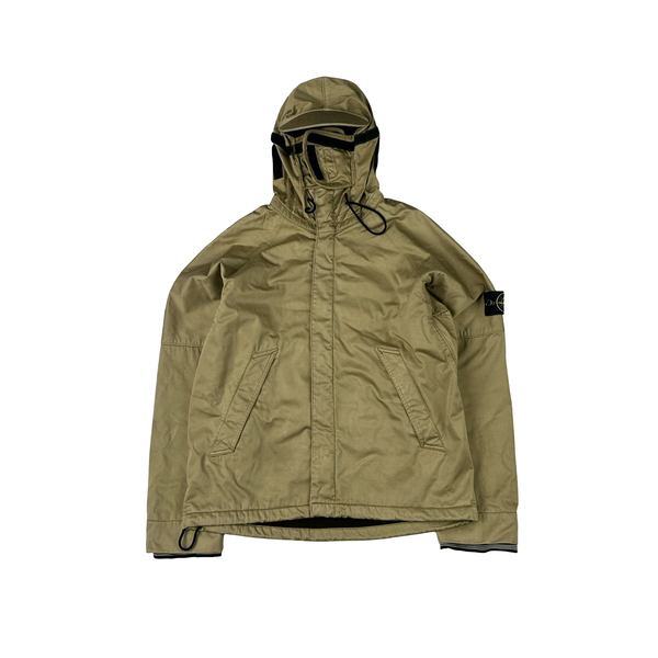 Stone Island 2004 Beige Raso Floccato Riot Mask Sniper Jacket - Medium