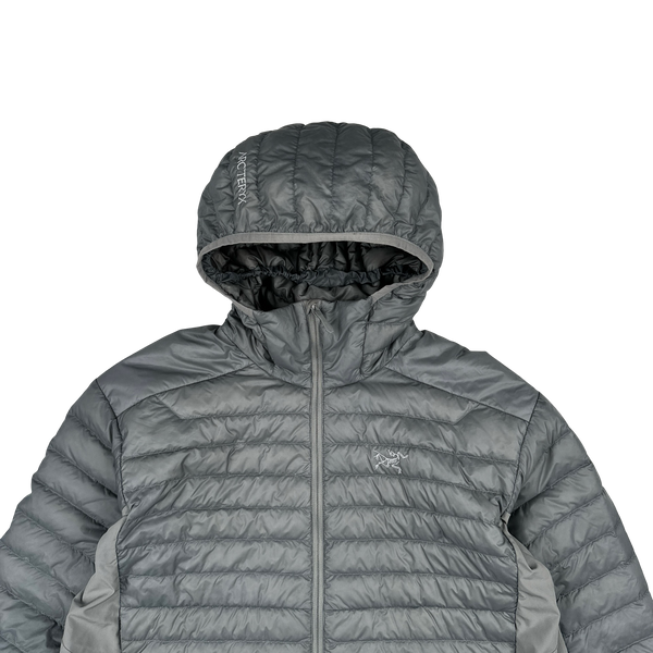 Arcteryx Grey Cerium Hybrid Hoody Down Filled Zipped Jacket - Medium