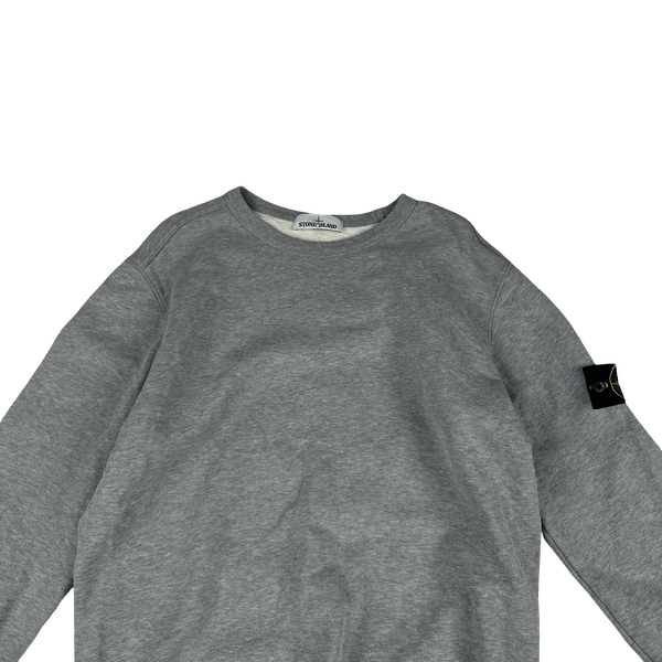 Stone Island 2019 Light Grey Cotton Crewneck - Large