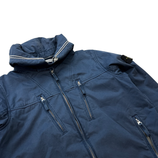 Stone Island Blue 2010 Raso Gommato Jacket - Medium