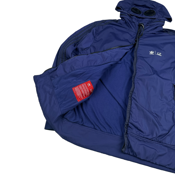 CP Company x Adidas Blue Nycra Goggle Jacket - Large – Mat's Island