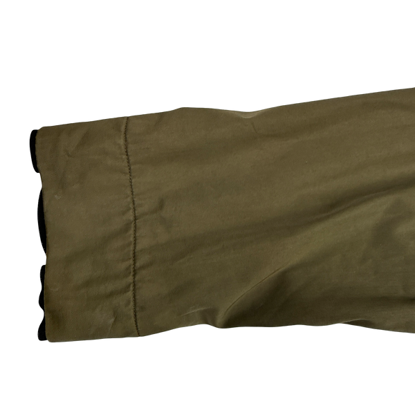 Stone Island 2005 Khaki Green Raso Floccato Riot Mask Sniper Jacket - XL