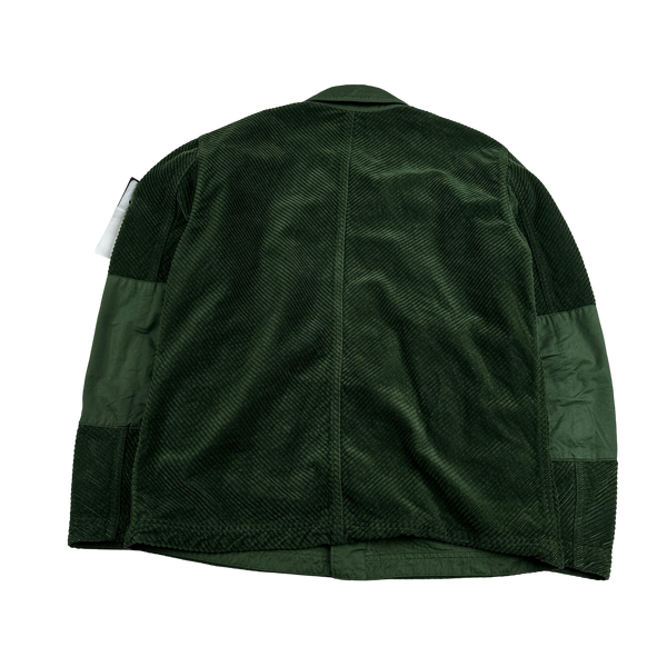 Stone Island 2023 Emerald Green Corduroy 400 Cotton Lined Jacket - Medium