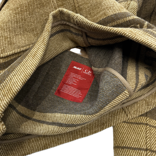 Palace Brown Wool Spellout Duffle Jacket - XS