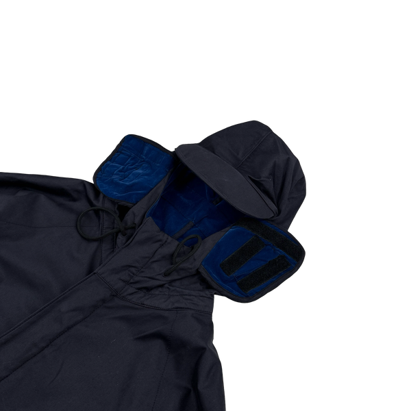 Stone Island 2004 Navy Raso Floccato Riot Mask Sniper Jacket - Medium