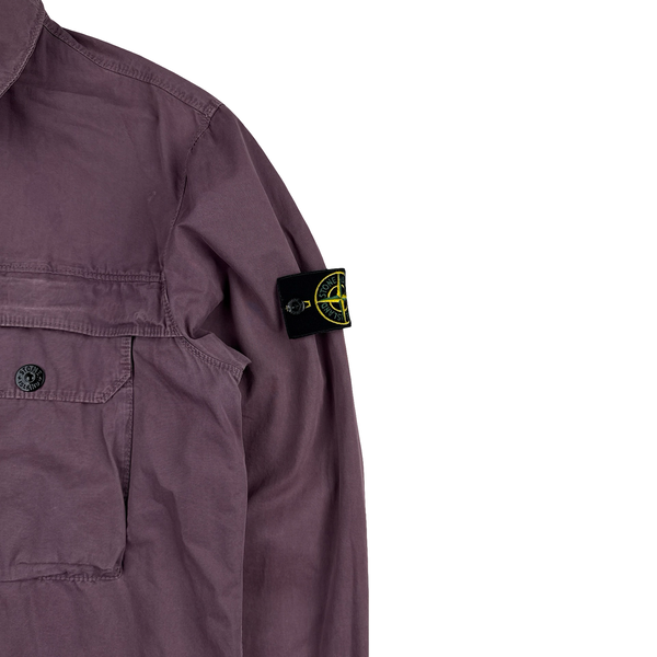 Stone Island 2020 Purple Zipped Overshirt - Large