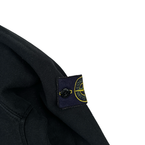 Stone Island Black Cotton Pullover Jumper - XL
