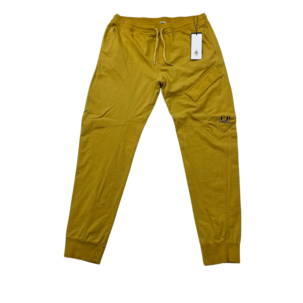 CP Company Yellow RE-Colour Spellout Joggers - XXL