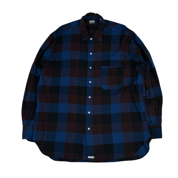 CP Company Checked Flannel Viscose Buttoned Overshirt - XXL