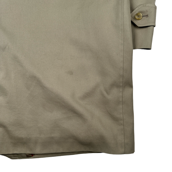 Burberry Nova Check Lined Tan Trench Coat - XXL