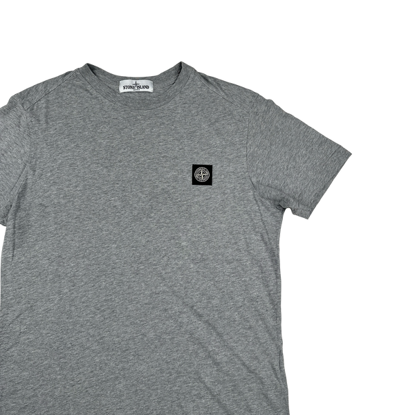 Stone Island 2013 Grey Cotton Spellout Patch T Shirt - Large