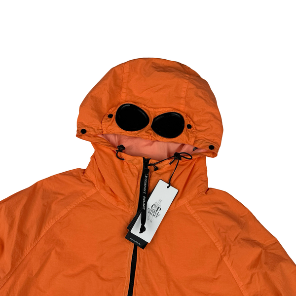 CP Company x Palace Neon Orange Nylon La Mille Goggle Jacket - Medium