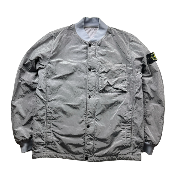 STONE  ミリタリージャケット グレー Stone Island 2018 Lilac Reversible Quilted Nylon Metal Jacket