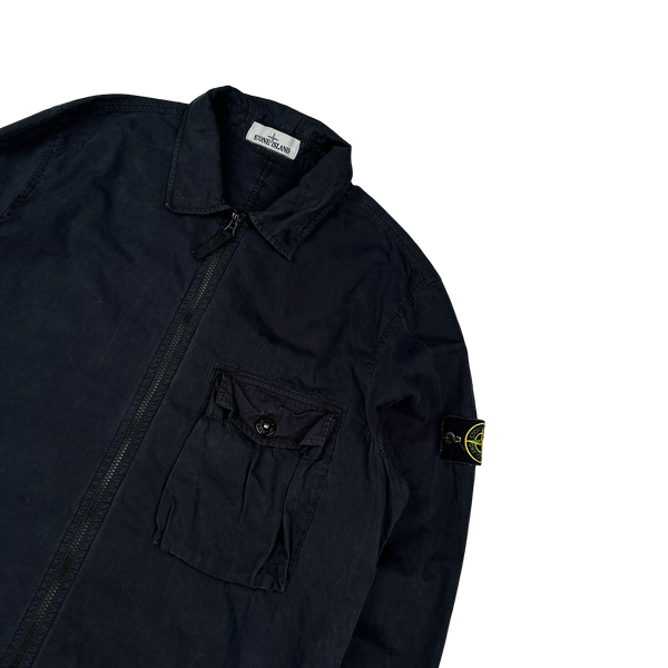 Stone Island 2020 Black Cotton Overshirt - XL