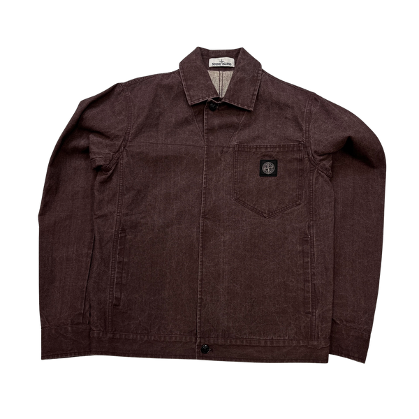 Stone Island Panama Placcato Jacket - Large